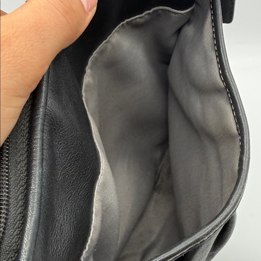 Coach SoHo Black Pleated Leather Crossbody Bag - Picture 6 of 7